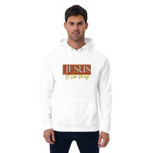 Load image into Gallery viewer, Jesus Saves Embrodery Unisex eco raglan hoodie - Frantz Benjamin
