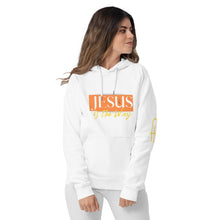 Load image into Gallery viewer, Jesus Saves Unisex eco raglan hoodie - Frantz Benjamin
