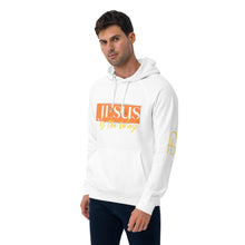 Load image into Gallery viewer, Jesus Saves Unisex eco raglan hoodie - Frantz Benjamin
