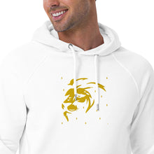Load image into Gallery viewer, Lion Head FB Embroidered Unisex eco raglan hoodie - Frantz Benjamin
