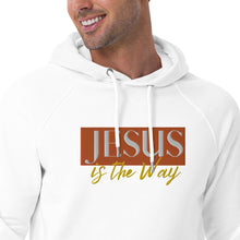 Load image into Gallery viewer, Jesus Saves Embrodery Unisex eco raglan hoodie - Frantz Benjamin
