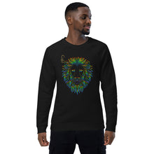 Load image into Gallery viewer, Lion Head Unisex organic raglan sweatshirt - Frantz Benjamin
