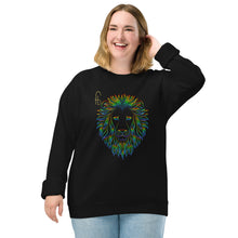 Load image into Gallery viewer, Lion Head Unisex organic raglan sweatshirt - Frantz Benjamin
