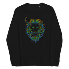 Load image into Gallery viewer, Lion Head Unisex organic raglan sweatshirt - Frantz Benjamin

