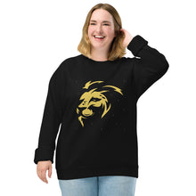 Load image into Gallery viewer, Lion Head Unisex organic raglan sweatshirt - Frantz Benjamin
