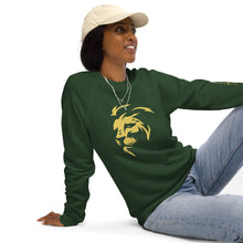 Load image into Gallery viewer, Lion Head Unisex organic raglan sweatshirt - Frantz Benjamin
