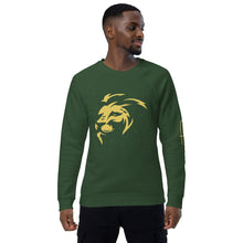 Load image into Gallery viewer, Lion Head Unisex organic raglan sweatshirt - Frantz Benjamin
