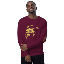 Load image into Gallery viewer, Lion Head Unisex organic raglan sweatshirt - Frantz Benjamin
