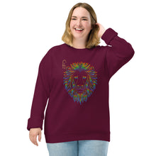 Load image into Gallery viewer, Lion Head Unisex organic raglan sweatshirt - Frantz Benjamin
