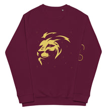 Load image into Gallery viewer, Lion Head Unisex organic raglan sweatshirt - Frantz Benjamin
