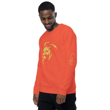 Load image into Gallery viewer, Lion Head Unisex organic raglan sweatshirt - Frantz Benjamin
