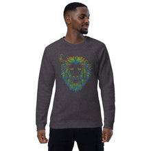 Load image into Gallery viewer, Lion Head Unisex organic raglan sweatshirt - Frantz Benjamin
