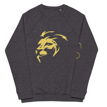 Load image into Gallery viewer, Lion Head Unisex organic raglan sweatshirt - Frantz Benjamin
