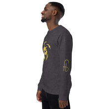 Load image into Gallery viewer, Lion Head Unisex organic raglan sweatshirt - Frantz Benjamin
