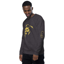 Load image into Gallery viewer, Lion Head Unisex organic raglan sweatshirt - Frantz Benjamin
