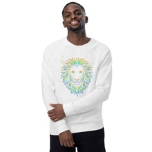 Load image into Gallery viewer, Lion Head Unisex organic raglan sweatshirt - Frantz Benjamin
