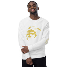 Load image into Gallery viewer, Lion Head Unisex organic raglan sweatshirt - Frantz Benjamin
